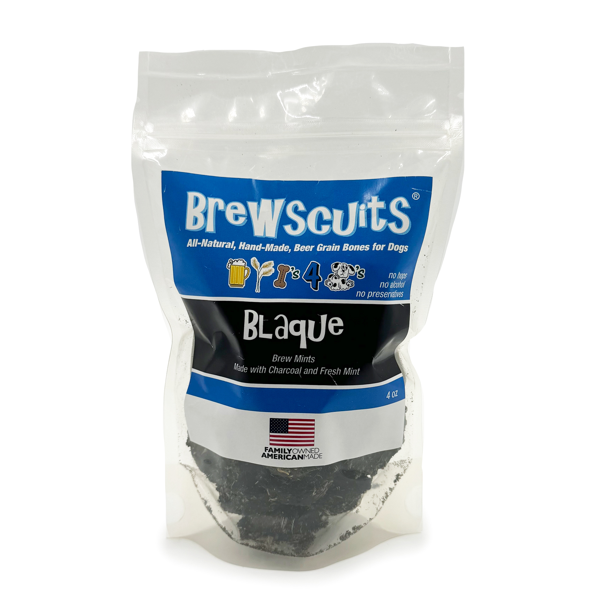 Brewscuits dog treats made with whole grains, including oats, barley, and rye, offering a nutritious snack option for dogs.