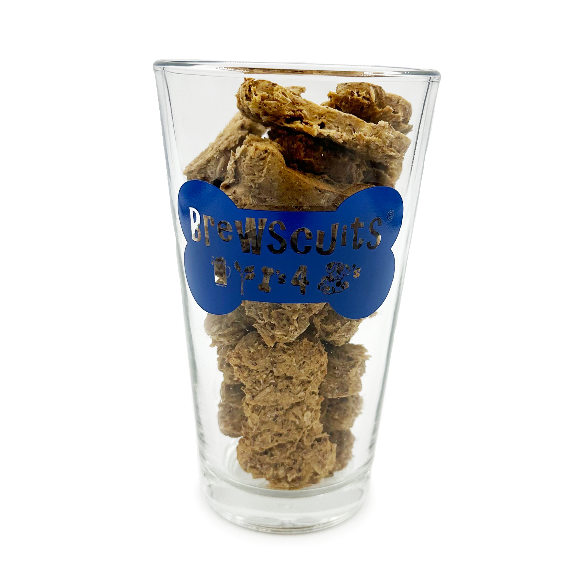 Brewscuits dog treats made with whole grains, including oats, barley, and rye, offering a nutritious snack option for dogs.