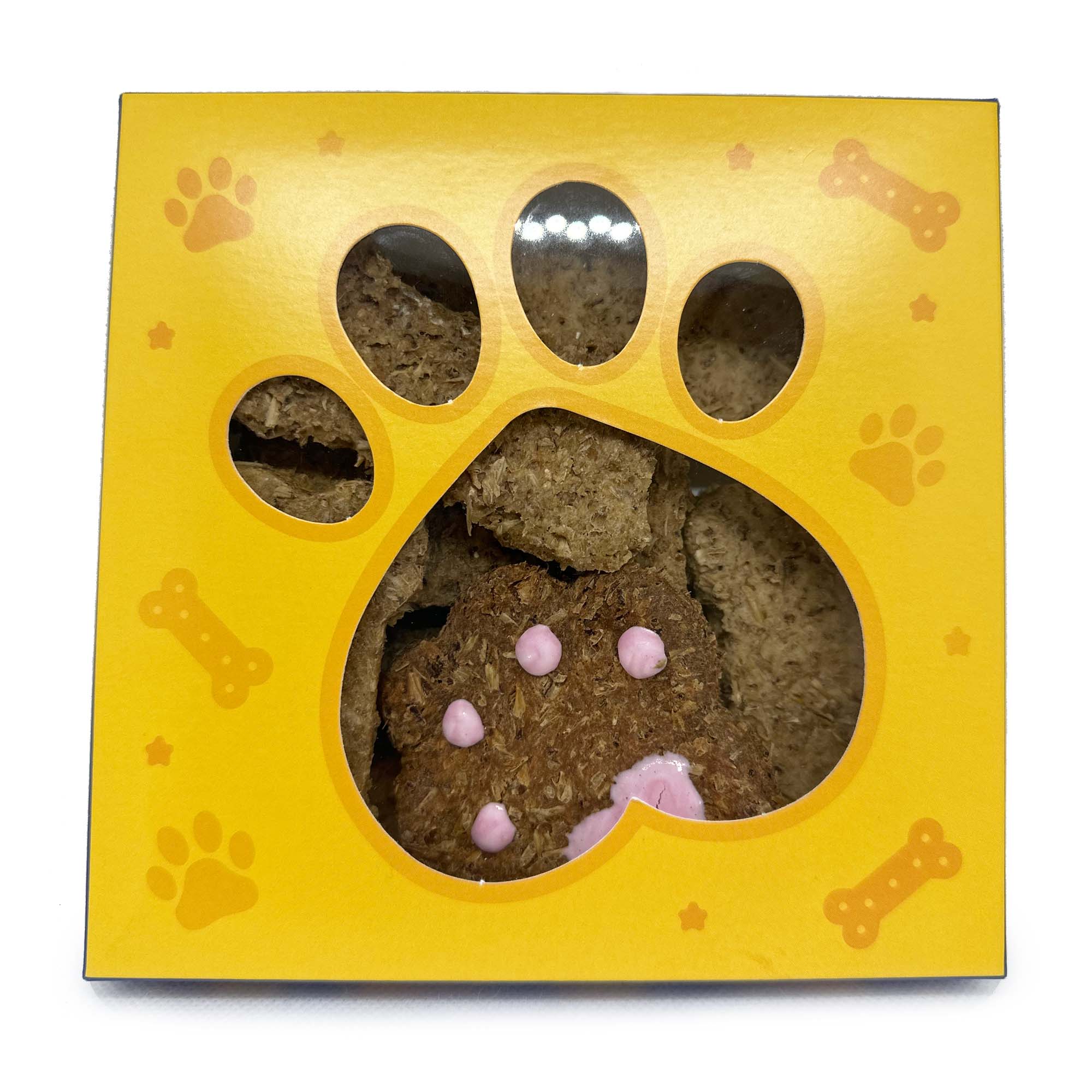 Brewscuits dog treats made with whole grains, including oats, barley, and rye, offering a nutritious snack option for dogs.